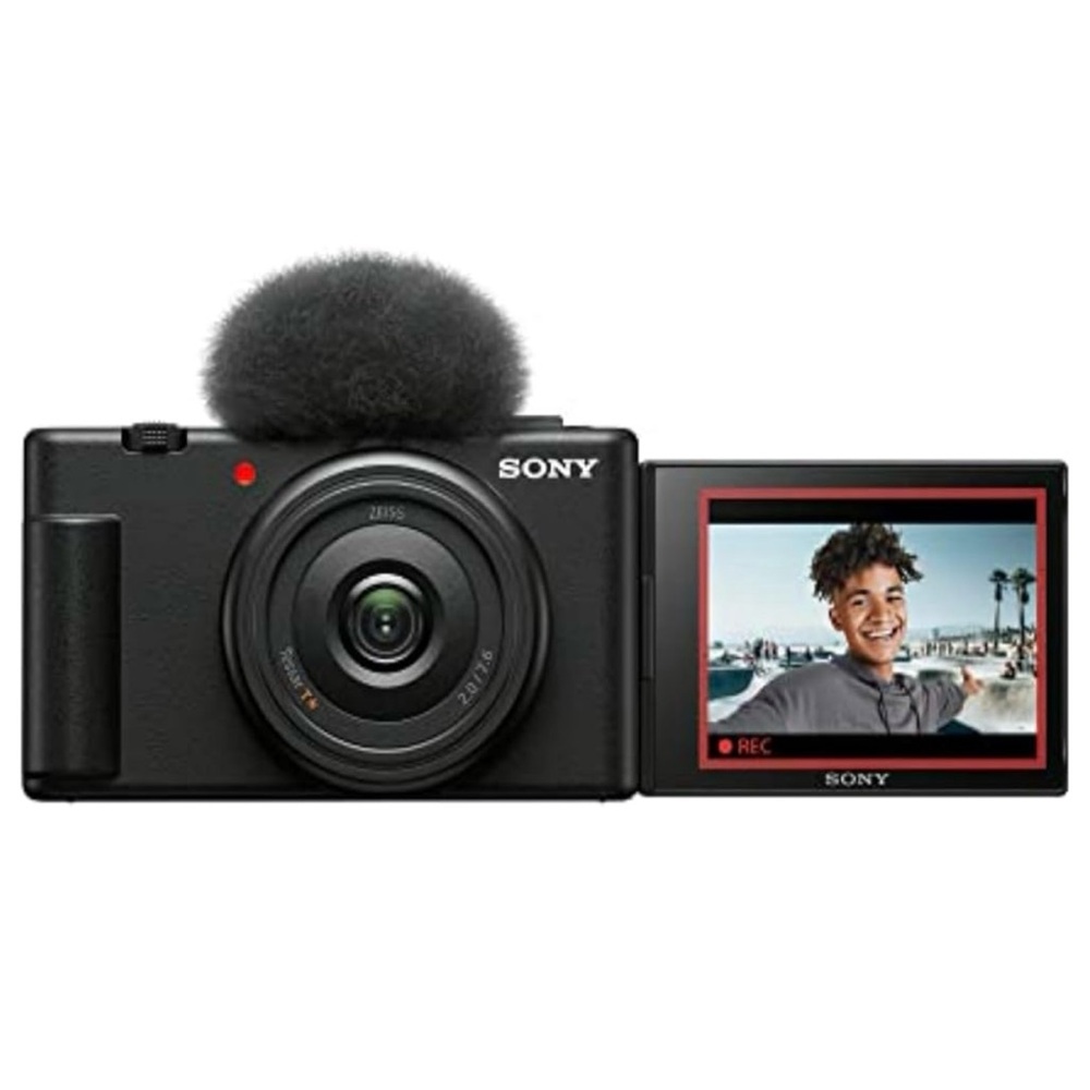 Sony ZV-1F Vlog Camera for Content Creators and Vloggers, Black